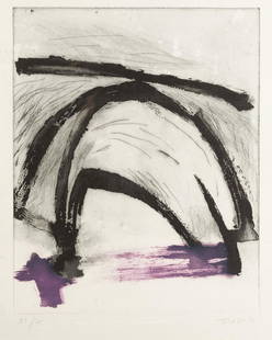 JORDI TEIXIDOR. Valencia (1941). "Natural cave". , 1986. Footprint: 47 x 38 cm.: Signed and dated in pencil in the lower right corner and justified 51/75. Engraving. Imprint: 47 x 38 cm