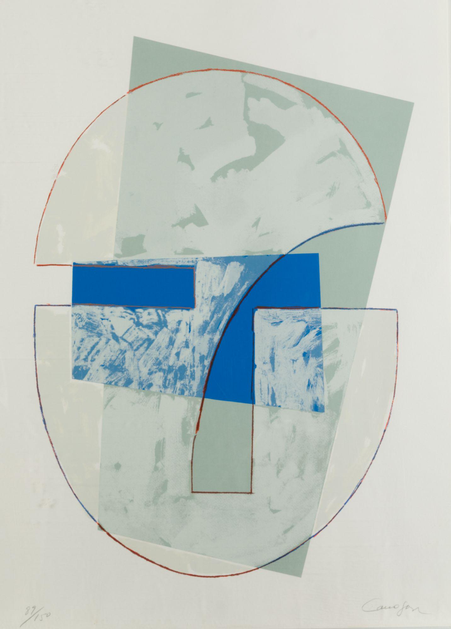 RAFAEL CANOGAR. Toledo (1935). "Head". 64 x 48 cm.: Signed in pencil and numbered 89/150 at the bottom. Work made for the folder of the magazine LÃ¡piz with works by Arroyo, Bilbao, Canogar, Gordillo, Guerrero and Nagel. Printed by Javier CebriÃ¡n,