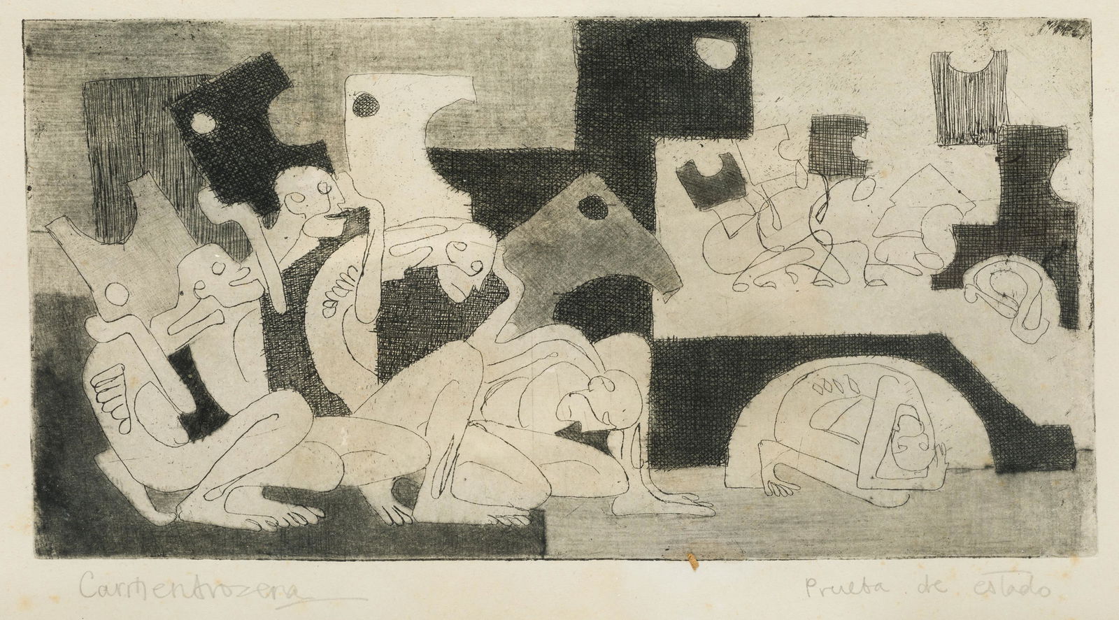 CARMEN AROZENA Island of La Palma (1917) / Madrid (1963) "Composition". (1 of 1)