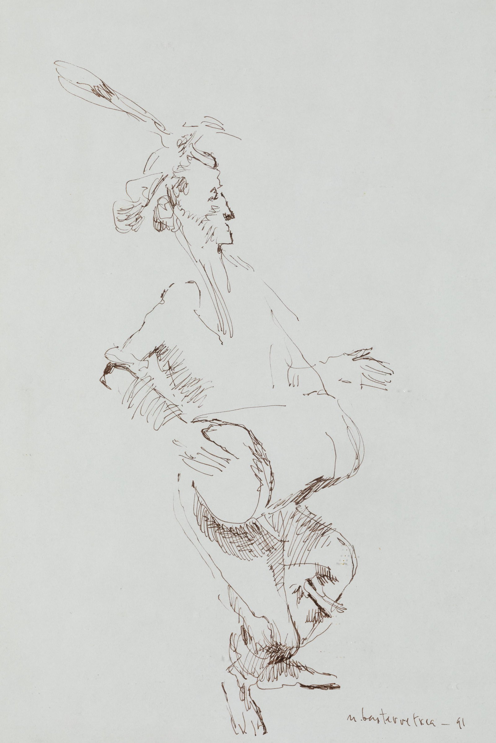 NESTOR BASTERRECHEA Bermeo, Biscay (1924) / FuenterrabÃ­a, GuipÃºz (2014). "Drummer", 1991 (1 of 1)