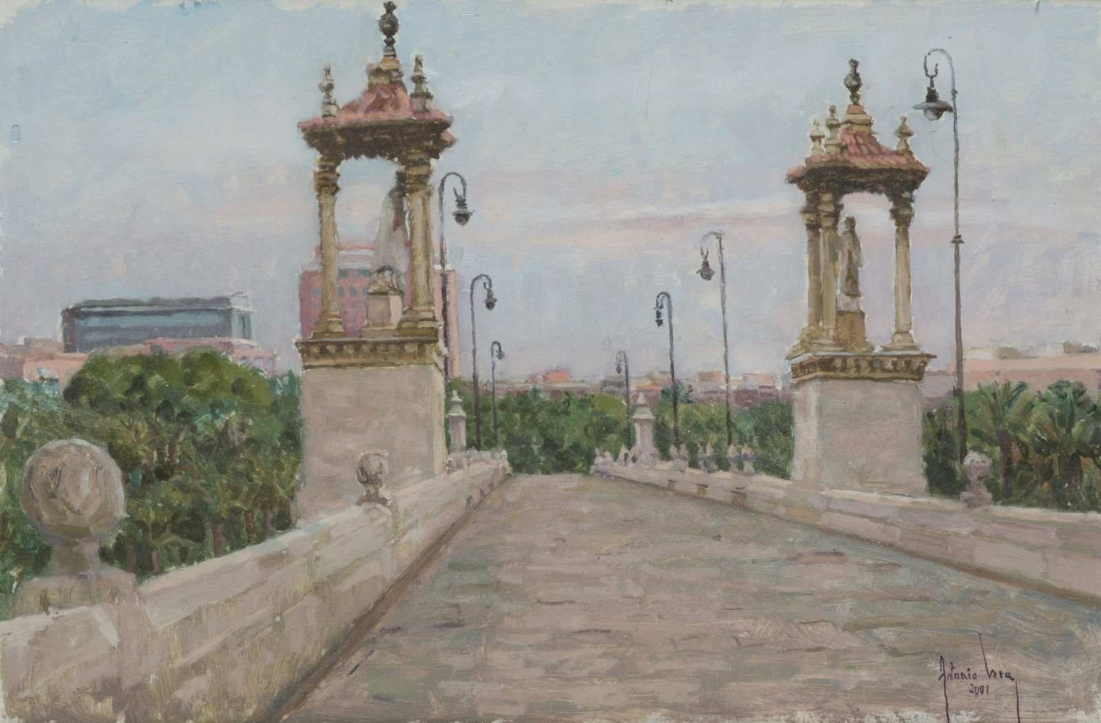 ANTONIO VERA MAHEDERO (Valencia, 1959) "Puerta del Mar. Valencia", 2001 (1 of 1)