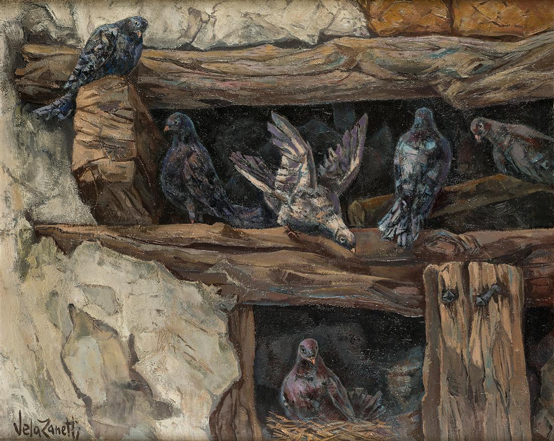 JOSÃ‰ VELA ZANETTI. Burgos (1913 / 1998). "El Palomar". (1 of 1)