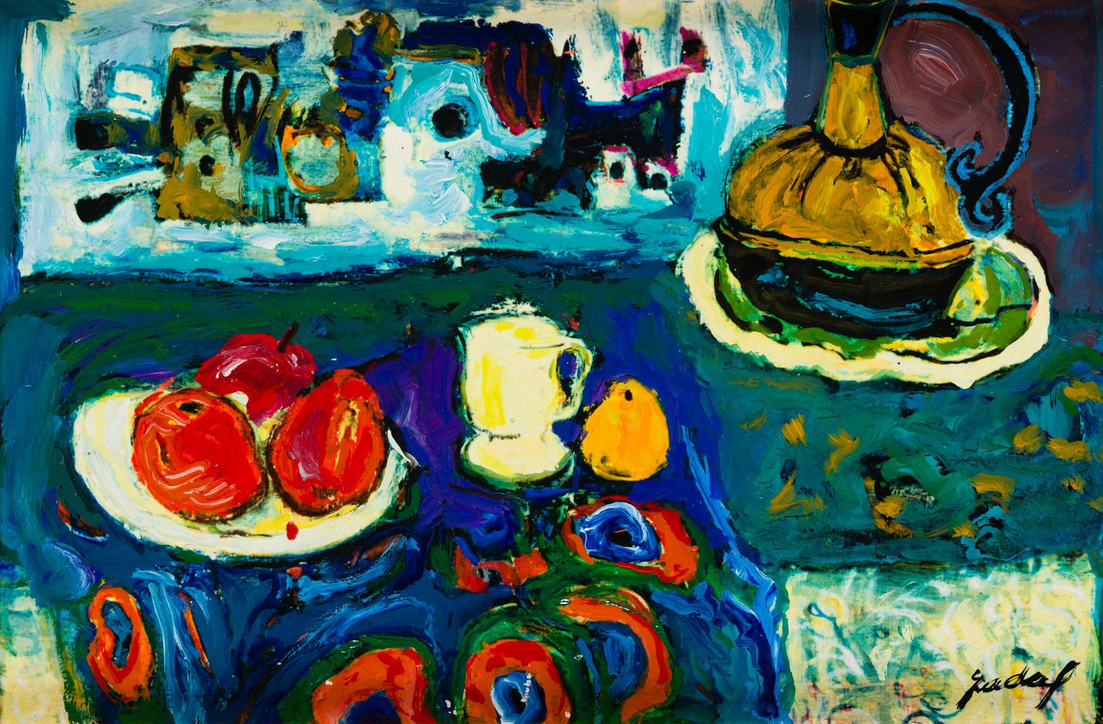 CARLOS NADAL Paris (1917) / (1998) "Still life". (1 of 1)