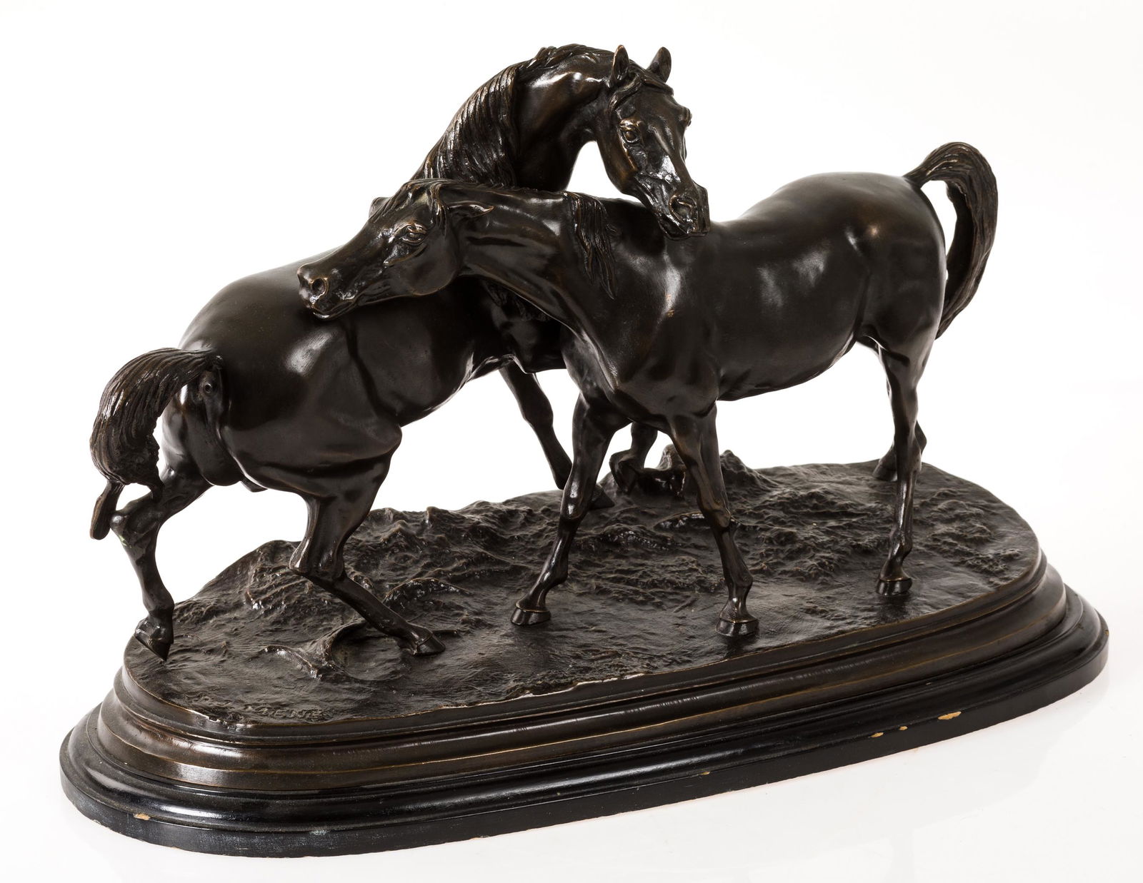 FRENCH SCHOOL (19TH-20TH CENTURY) "Horses". (1 of 1)