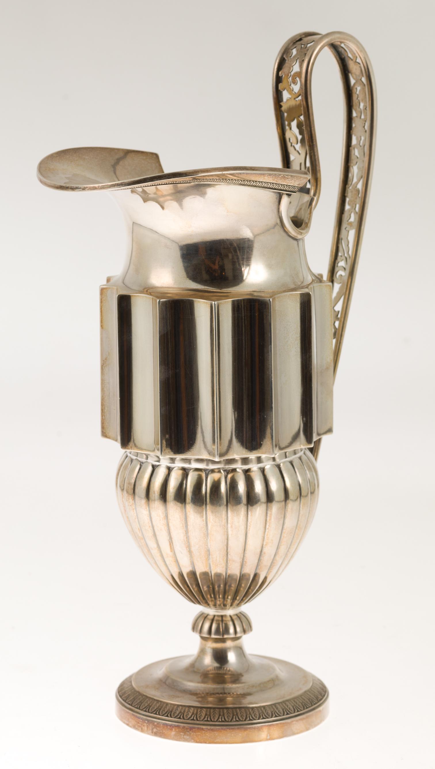 Spanish silver jug in its colour, with marks of Madrid Villa y Corte, Juan SellÃ¡n year 1847 (1 of 1)