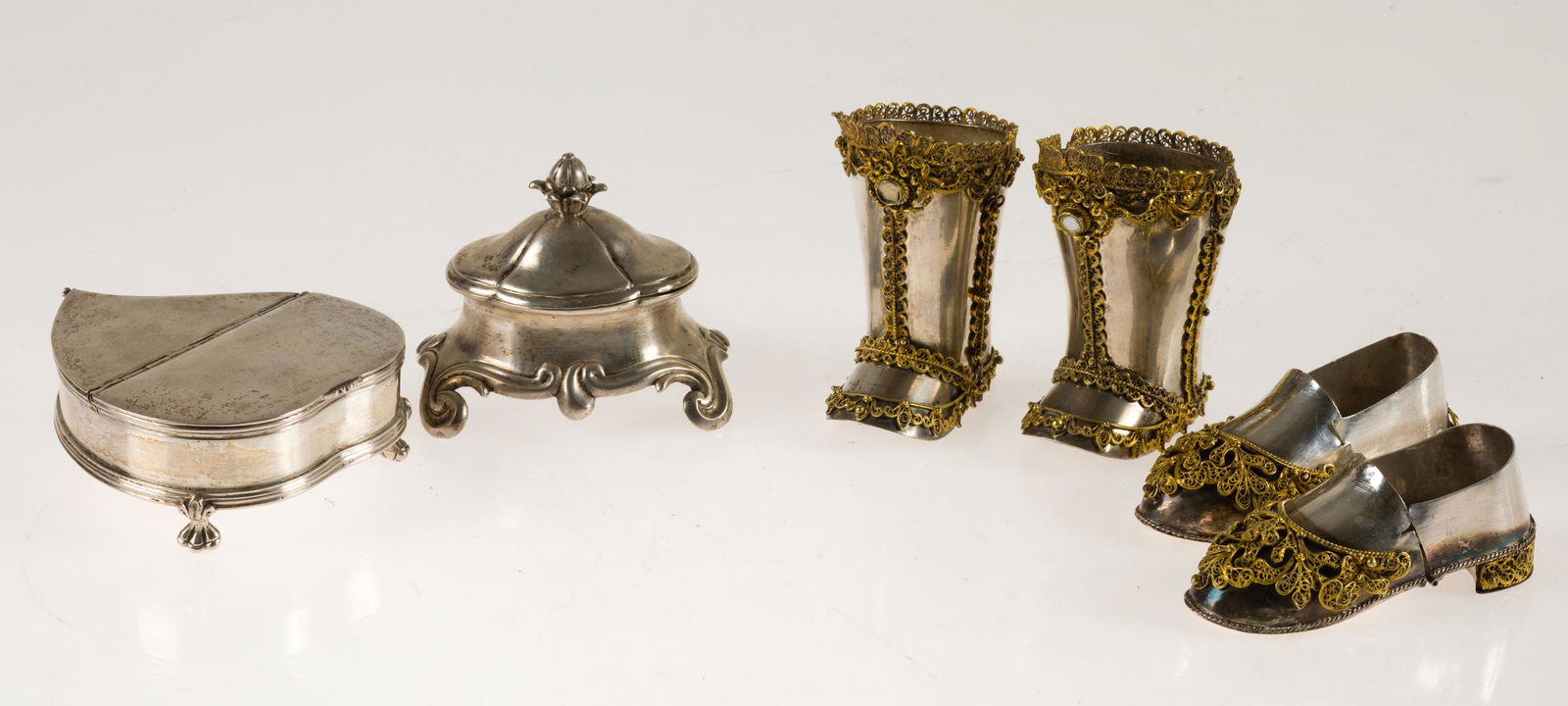 Spice rack in silver, with marks of Granada 18th century with marks of Manuel Lopez Portero year (1 of 1)