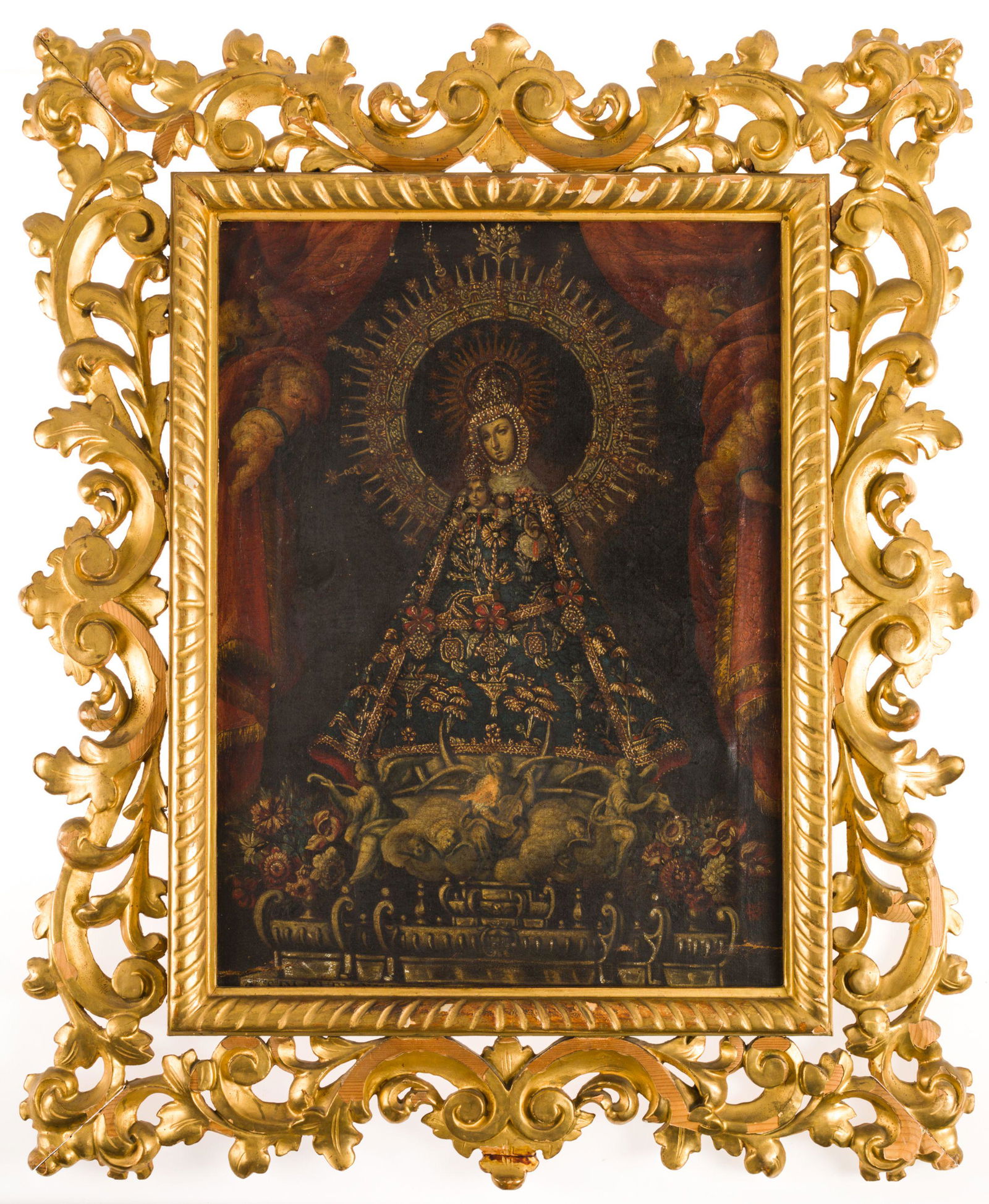 Representation of the patron saint of Segovia with a cartouche in the lower part. Reference (1 of 1)