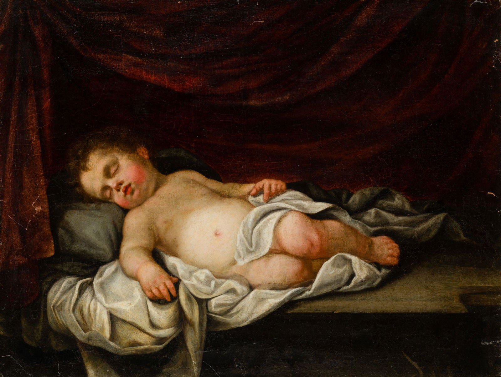 Oil on canvas. Work inspired by the original by BartolomÃ© Esteban Murillo. Measurements: 65.5 x 89 (1 of 1)