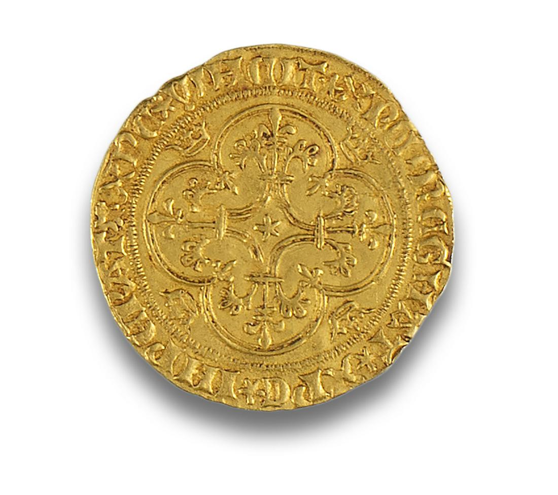 Charles VI. Ecu d'or a la couronne. (1380-1422).Weight: 4 Gr.. (1 of 1)