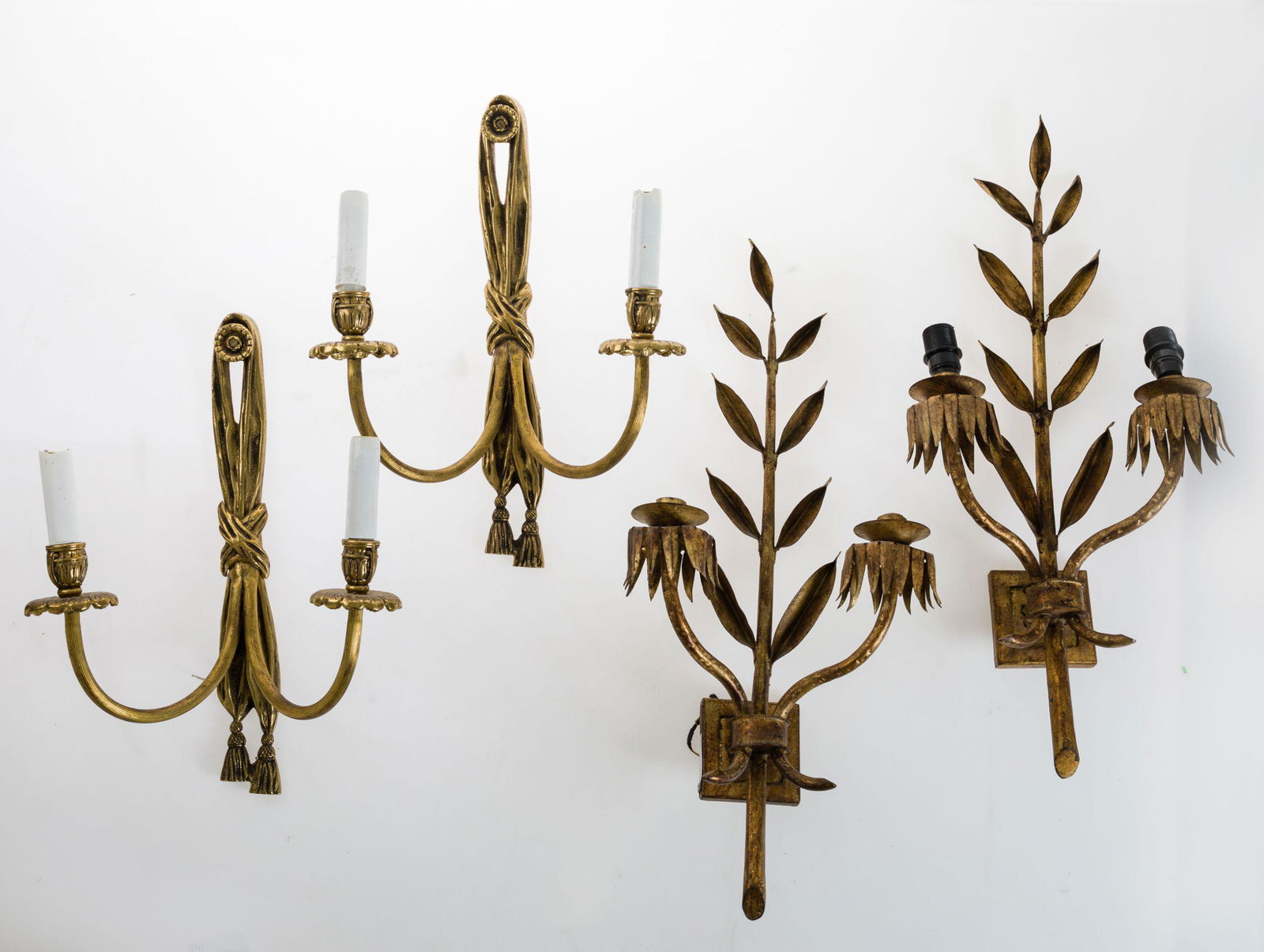 Pair of Louis XVI style sconces, 20th century (1 of 1)