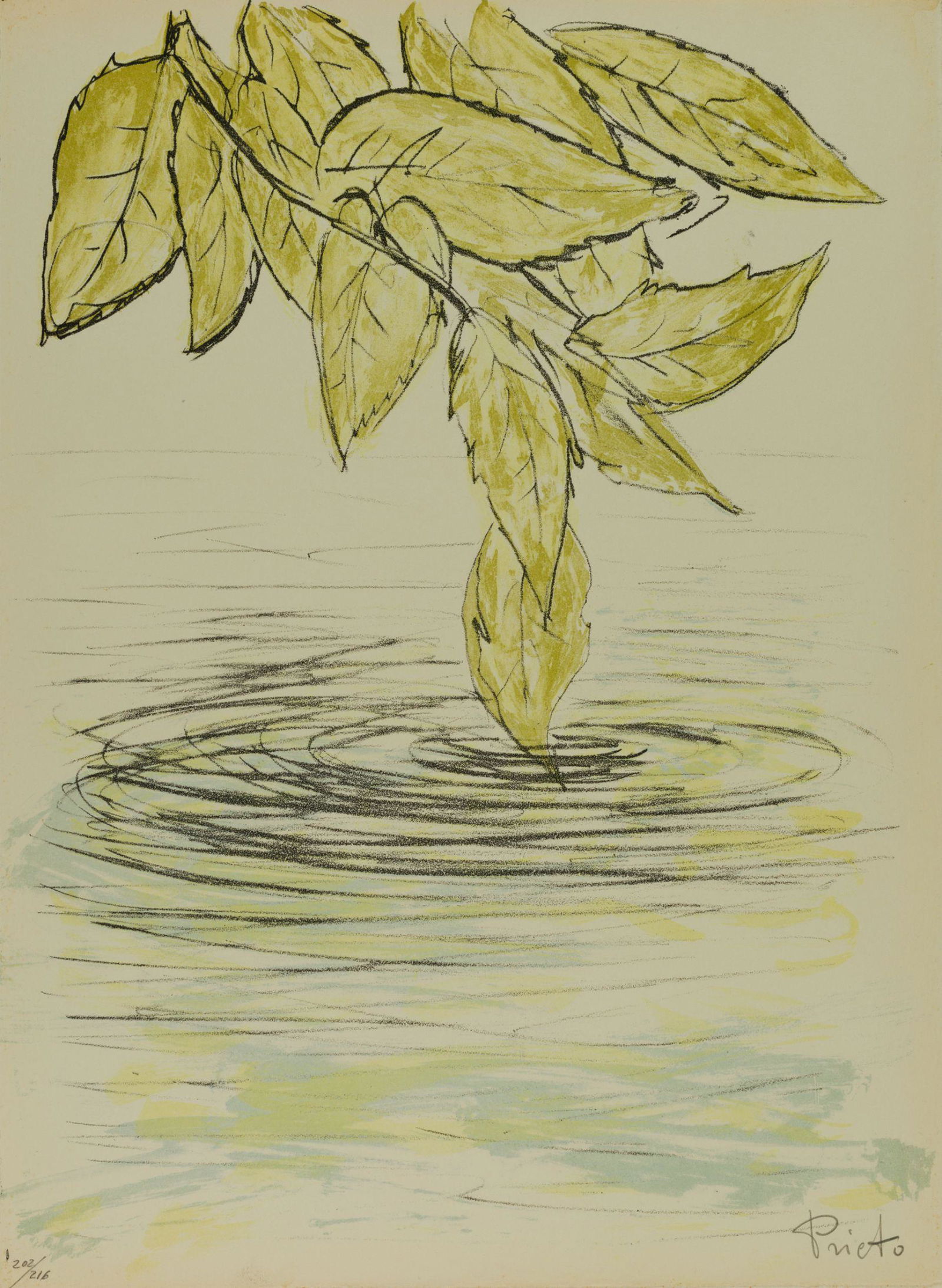 GREGORIO PRIETO ValdepeÃ±as, City R (1897) / (1992) "Ã‰gloga": 12 lithographs Signed and justified 202/216 in pencil at the bottom. They are presented in a folder accompanied by poems by Luis Cernuda. Measurements: 45 x 33 cm each