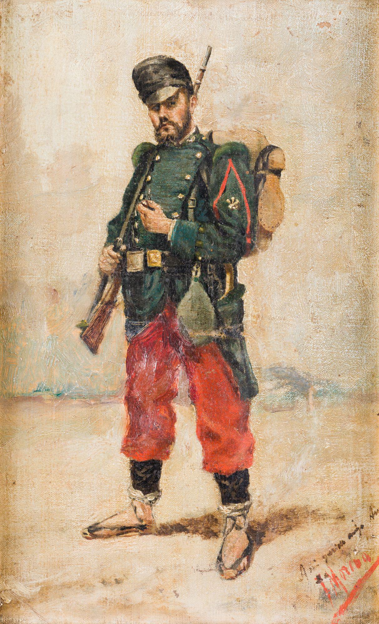 JAIME MORERA Y GALICIA Lerida (1855) / Algorta (Vizcaya) (1927) "Catalan soldier" (1 of 1)