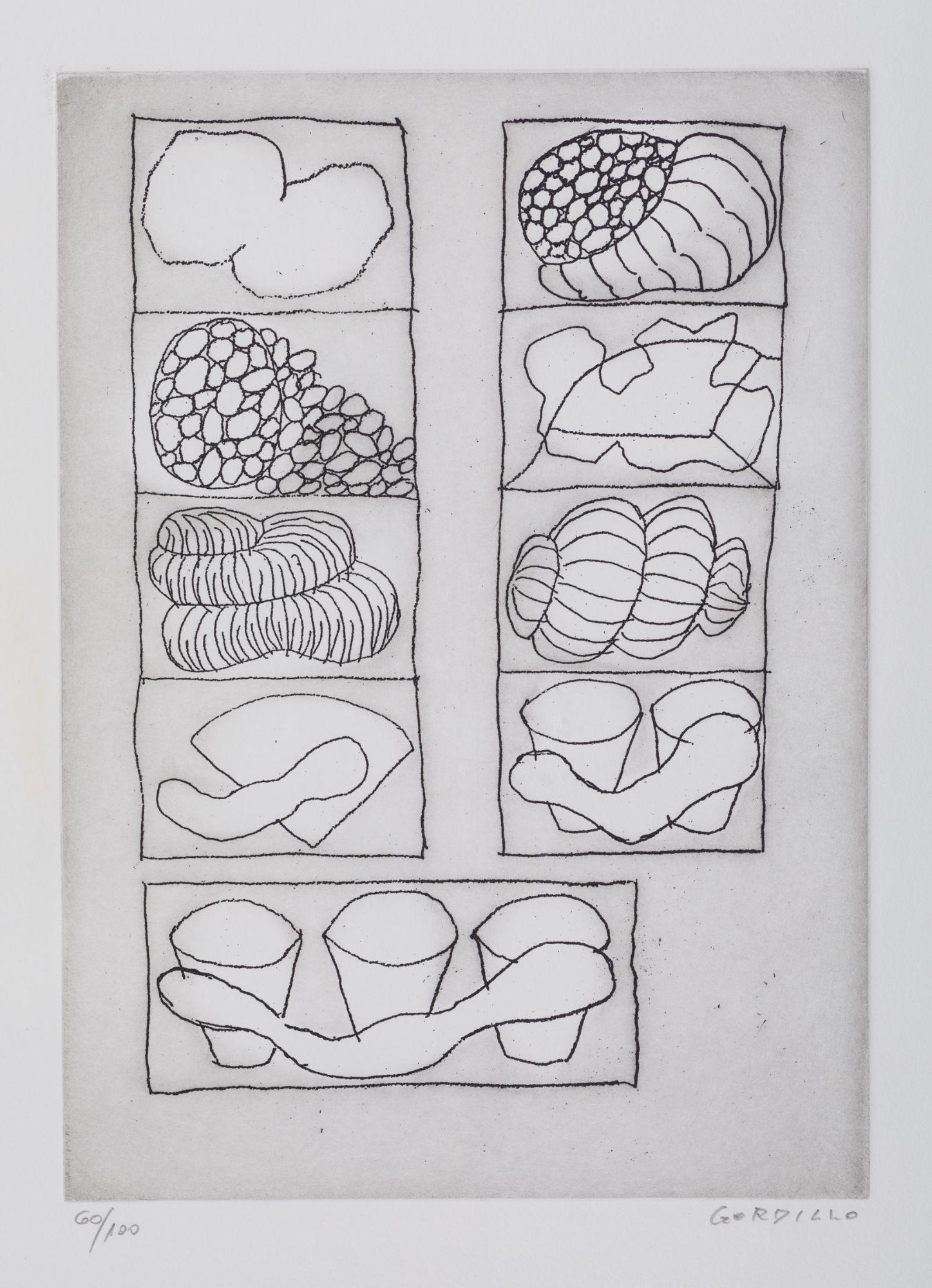 LUIS GORDILLO Seville (1934) "Untitled": Engraving Signed and justified in pencil at the bottom Measurements: Print: 30 x 21 cm