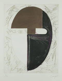 RAFAEL CANOGAR Toledo (1935) "Head nº1, Tribute to Julio Gonzalez", 1985: Wax aquatint etching Signed, dated 1984 and justified in pencil in the lower part 3/99 Included in the author's online catalog raisonné with number 93 · Edited by LÃnea and printed by Taller