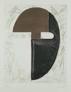 RAFAEL CANOGAR Toledo (1935) "Head nÂº1, Tribute to Julio Gonzalez", 1985: Wax aquatint etching Signed, dated 1984 and justified in pencil in the lower part 3/99 Included in the author's online catalog raisonnÃ© with number 93 Â· Edited by LÃ­nea and printed by Taller