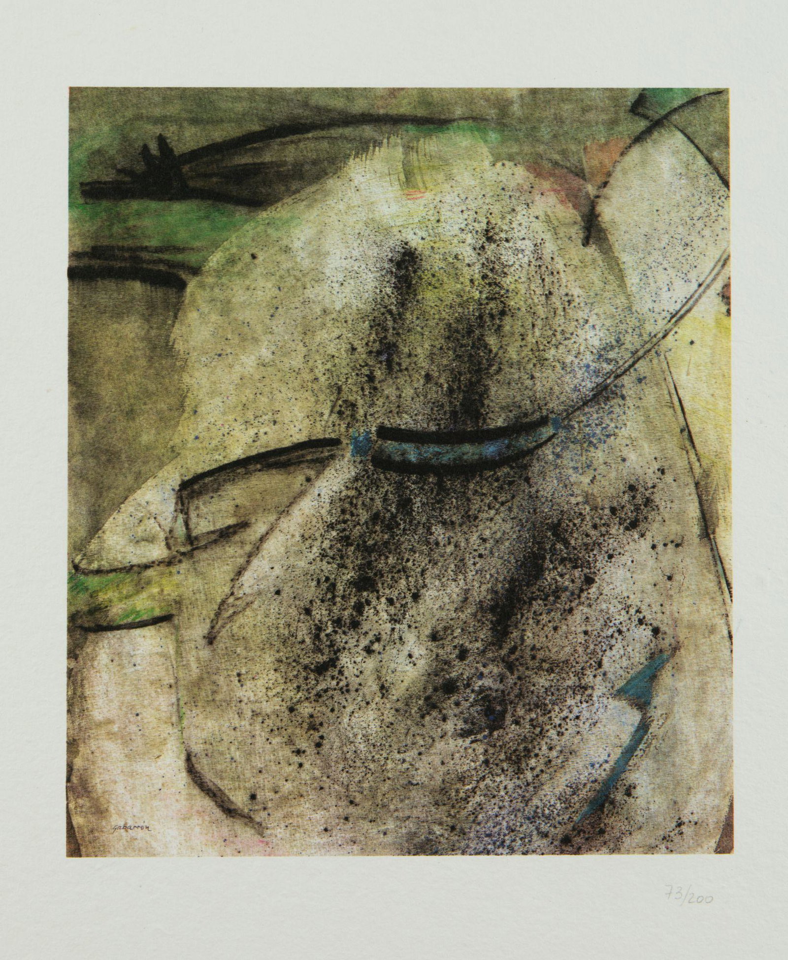 VARIOUS AUTHORS (20th century) "Telos 90", 1990: Two lithographs on paper Folder of Fundesco Art Collection composed of two works by Alfonso Albacete and Cristobal GabarrÃ³n justified in pencil 73/200 (incomplete folder). They are presented in a f