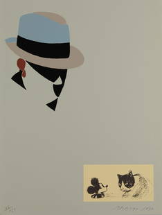 EDUARDO ARROYO Madrid (1937) / (2018) "Untitled", 1984: Screenprint on paper Signed, dated and numbered in pencil 117/150 at the bottom. Work made for the portfolio of Lápiz magazine with works by Arroyo, Bilbao, Canogar, Gordillo, Guerrero and Nagel. P