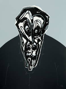 ANTONIO SAURA Huesca (1930) / Cuenca (1998) "Don III": Silkscreen on paper Signed and justified 78/150 in pencil at the bottom. Work made for the portfolio of Lápiz magazine with works by Arroyo, Bilbao, Canogar, Gordillo, Guerrero and Nagel. Printed b
