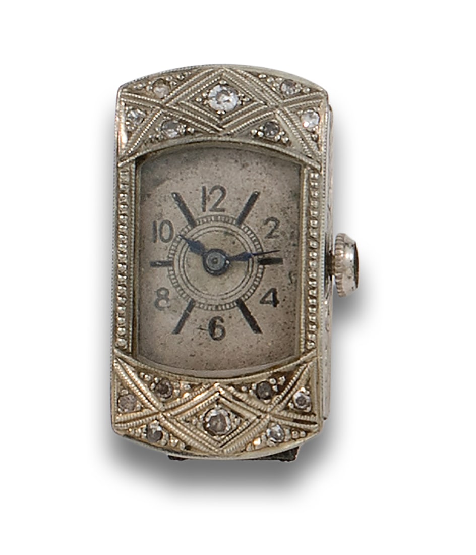 ART DECO DIAMOND AND PLATINUM WATCH (1 of 1)