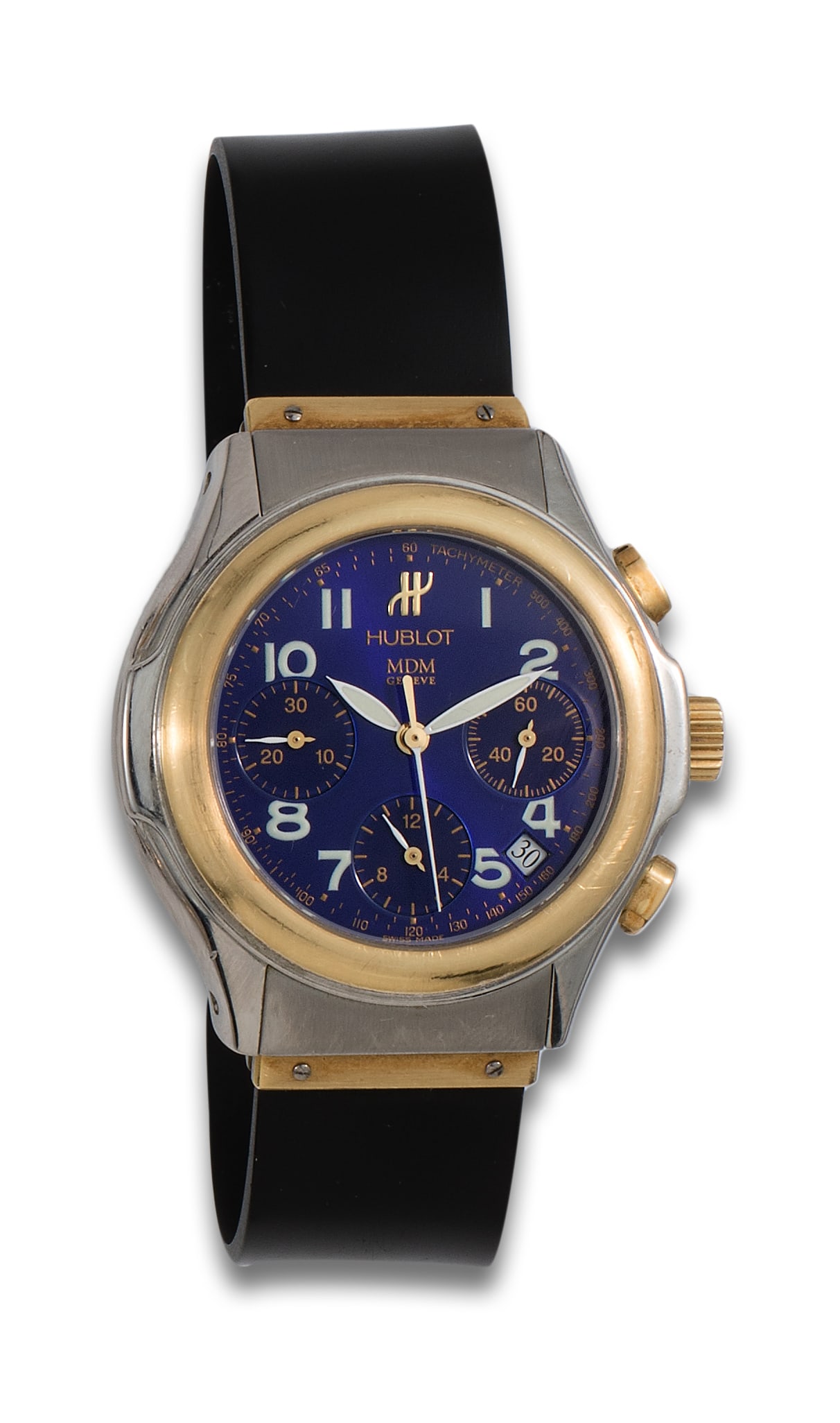 HUBLOT CHRONO WRISTWATCH, 1810.2, IN STEEL AND GOLD (1 of 1)