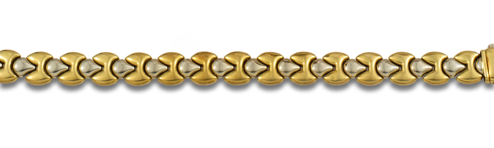 BRACELET SIGNED CHIMENTO IN TWO-TONE GOLD: BRACELET SIGNED CHIMENTO IN TWO-TONE GOLD