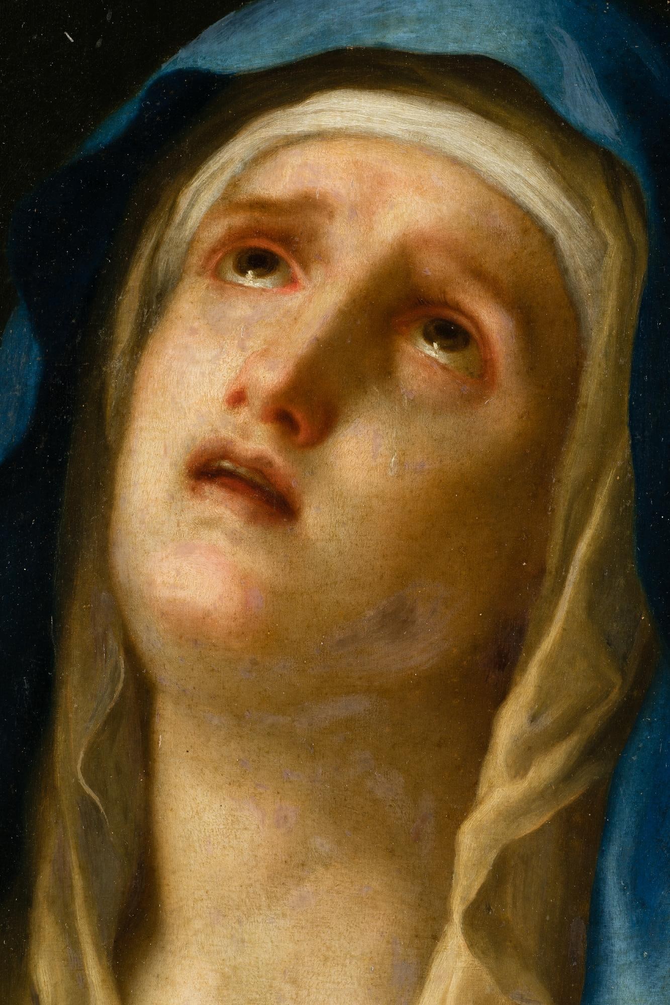 ANTON RAPHAEL MENGS Aussig, Bohemia, (1728) / Rome, Italy (1779) "Mater Dolorosa", c. 1778-1779: Oil on walnut panel. Provenance: - Madrid, collection of Don Antonio de la Cuadra (1780); - Madrid, collection of Dolores de Alcober, Dowager Marchioness of Castañeda (1929); - Madrid, private collec