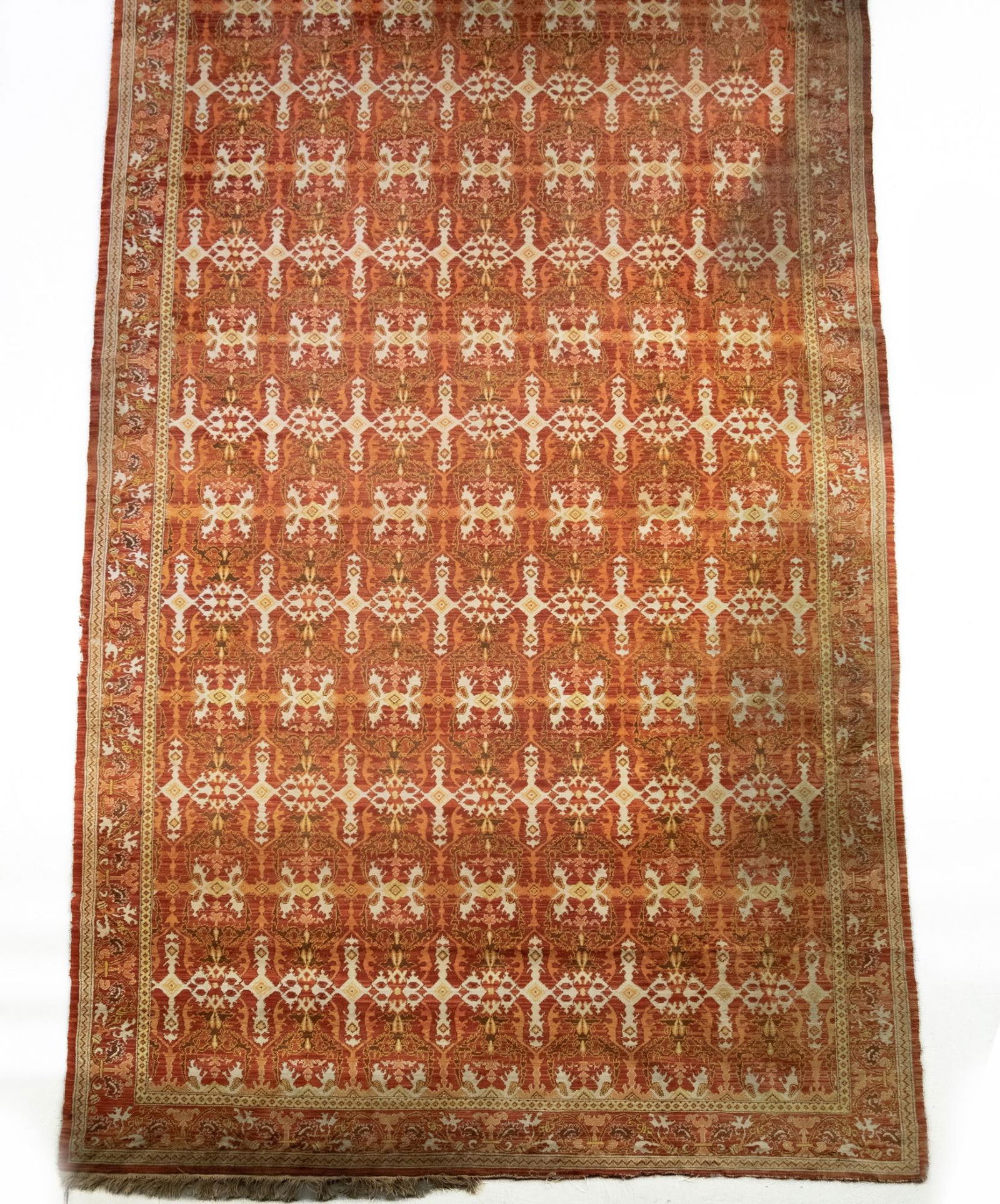 Hand-knotted wool rug, Cuenca style, Spain, 20th century (1 of 1)