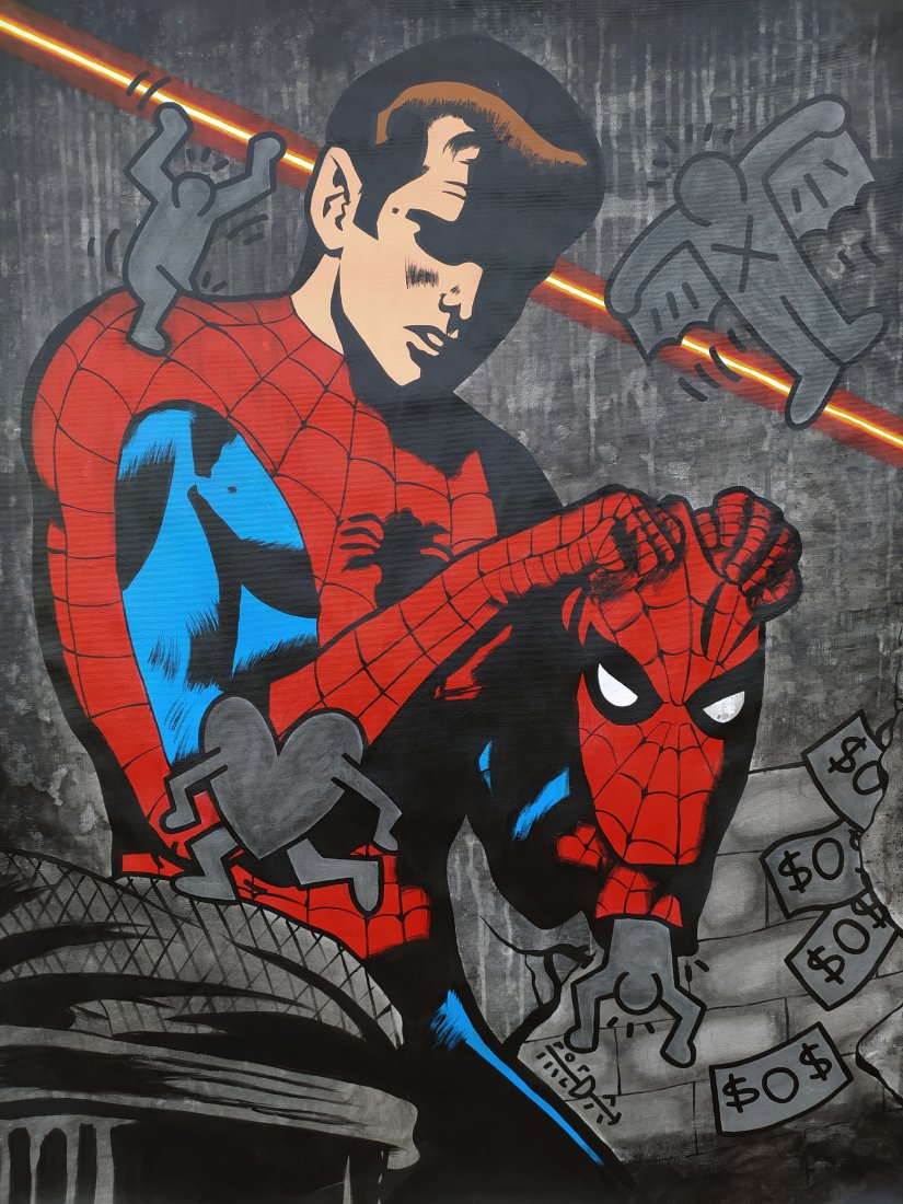 FREDA PEOPLE 'New York Nights' Original On Canvas (1 of 8)