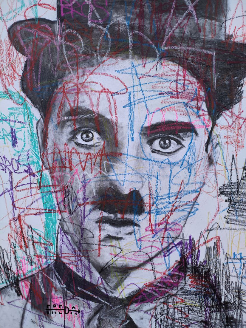 FREDA PEOPLE 'Chaplin' Original On Canvas (1 of 7)