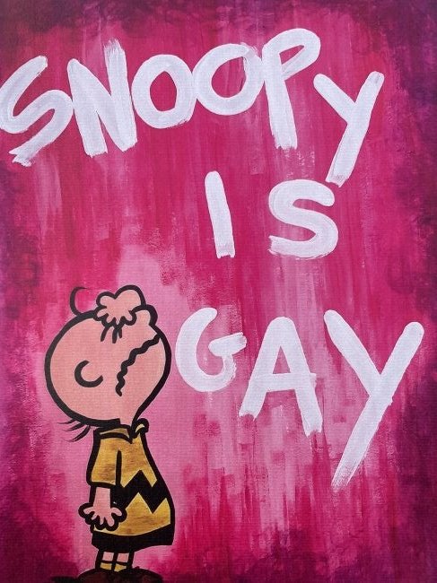 FREDA PEOPLE 'Snoopy Is Gay' Screen Print (1 of 6)