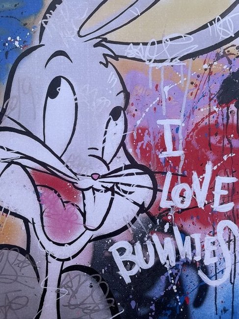 FREDA PEOPLE 'I Love Bunnies' Screen Print (1 of 6)