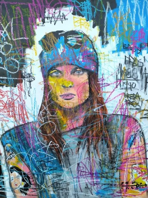 FREDA PEOPLE 'Axl Rose' Original On Canvas (1 of 9)