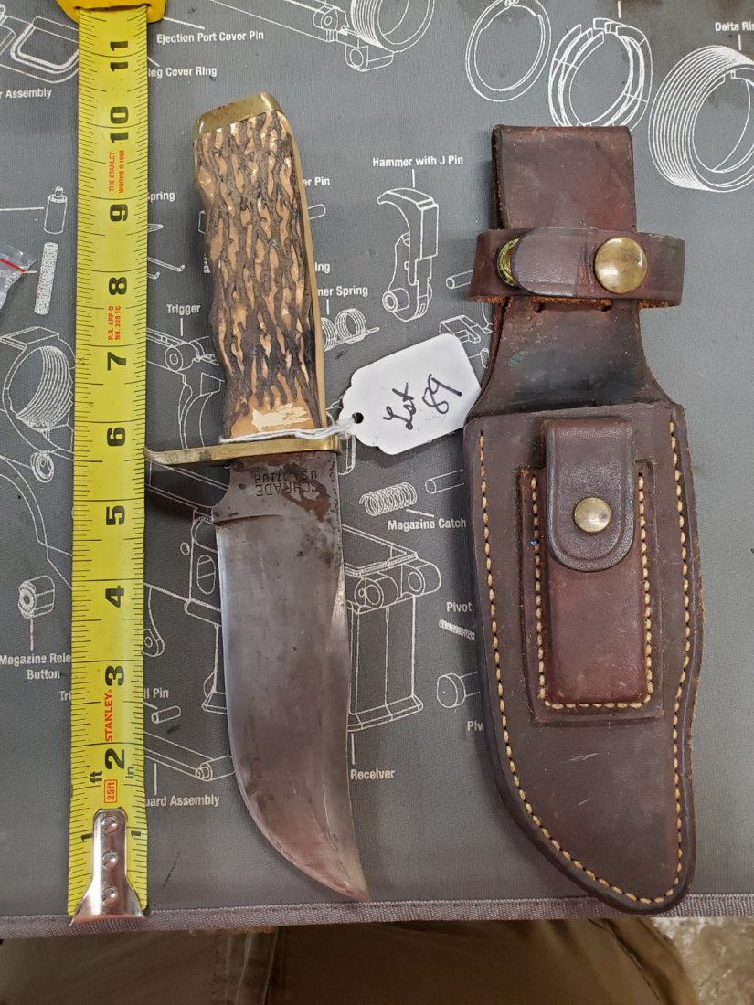 SCHRADE 171UH W SHEATH AND STONE: THESE ARE ESTATE ITEMS WE ARE LIQUIDATING FOR THE FAMILY. YOU GET WHAT YOU SEE IN THE PICTURES.SEE PICTURES AND ASK QUESTIONS BEFORE YOU BID OR BUY. WE WILL COMBINE SHIPPING