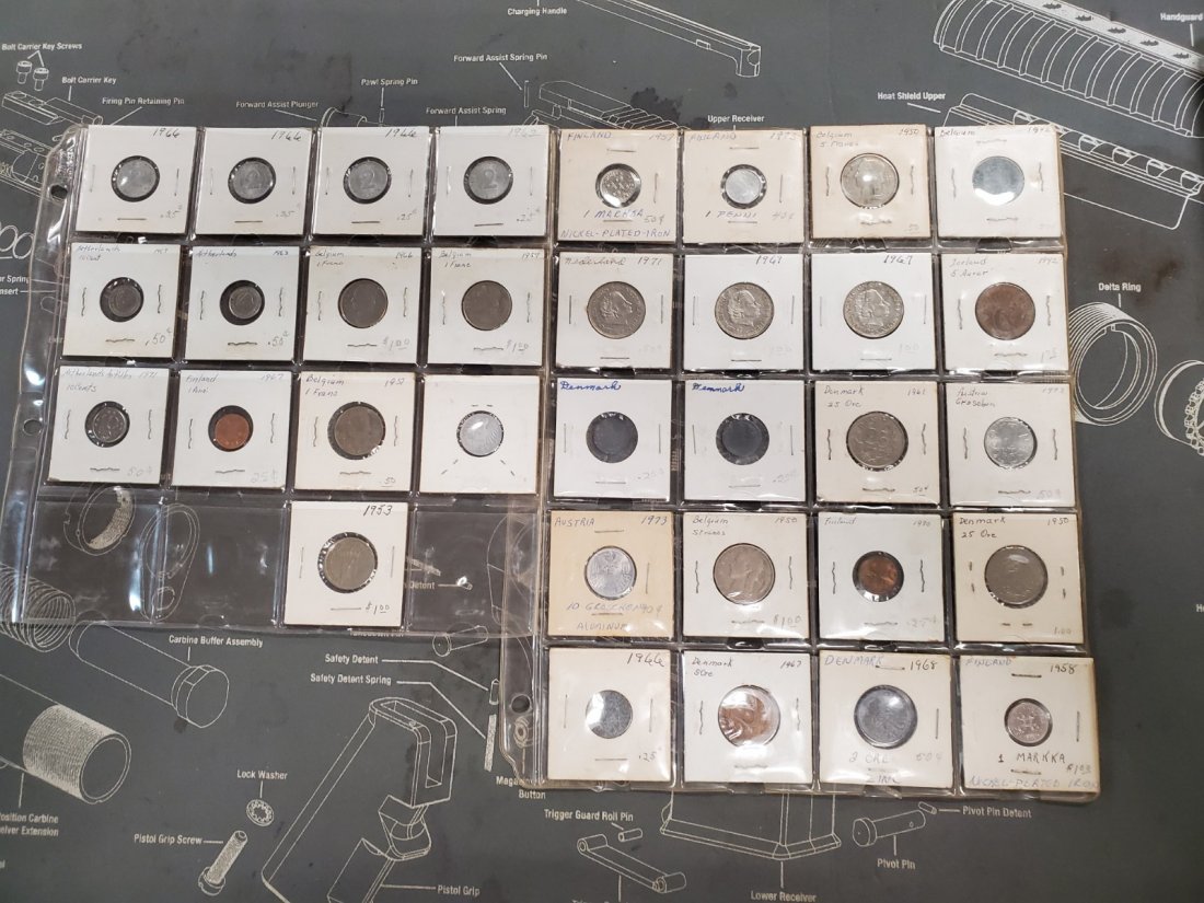 COINS FROM AROUND THE WORLD!: COINS FROM FINLAND, DENMARK, NETHERLANDS, BELGIUM ETC, SEE PICS TO SEE WHAT COINS ARE INCLUDED! REMEMBER WE HAVE NO IDEA AS TO THE CONDITION OF THESE ITEMS, STUDY PICTURES CLOSELY ASK QUESTIONS OR VIE