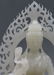 A CHINESE WHITE CRAVED JADE GUANYIN STATUE - 2