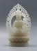 A CHINESE WHITE CRAVED JADE GUANYIN STATUE - 6