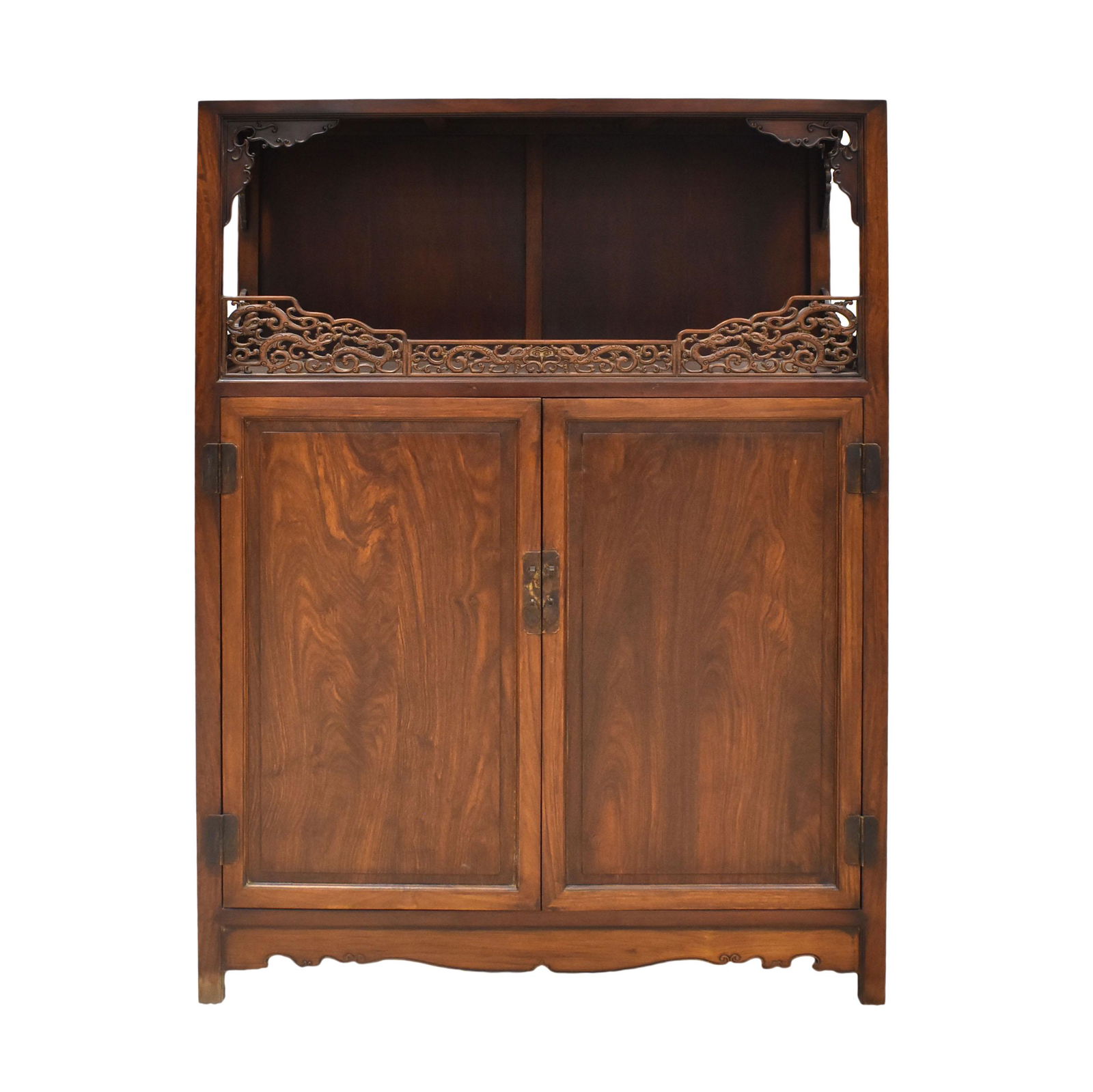 ANTIQUE HUANGHUALI BOOK SHELF CABINET (1 of 14)