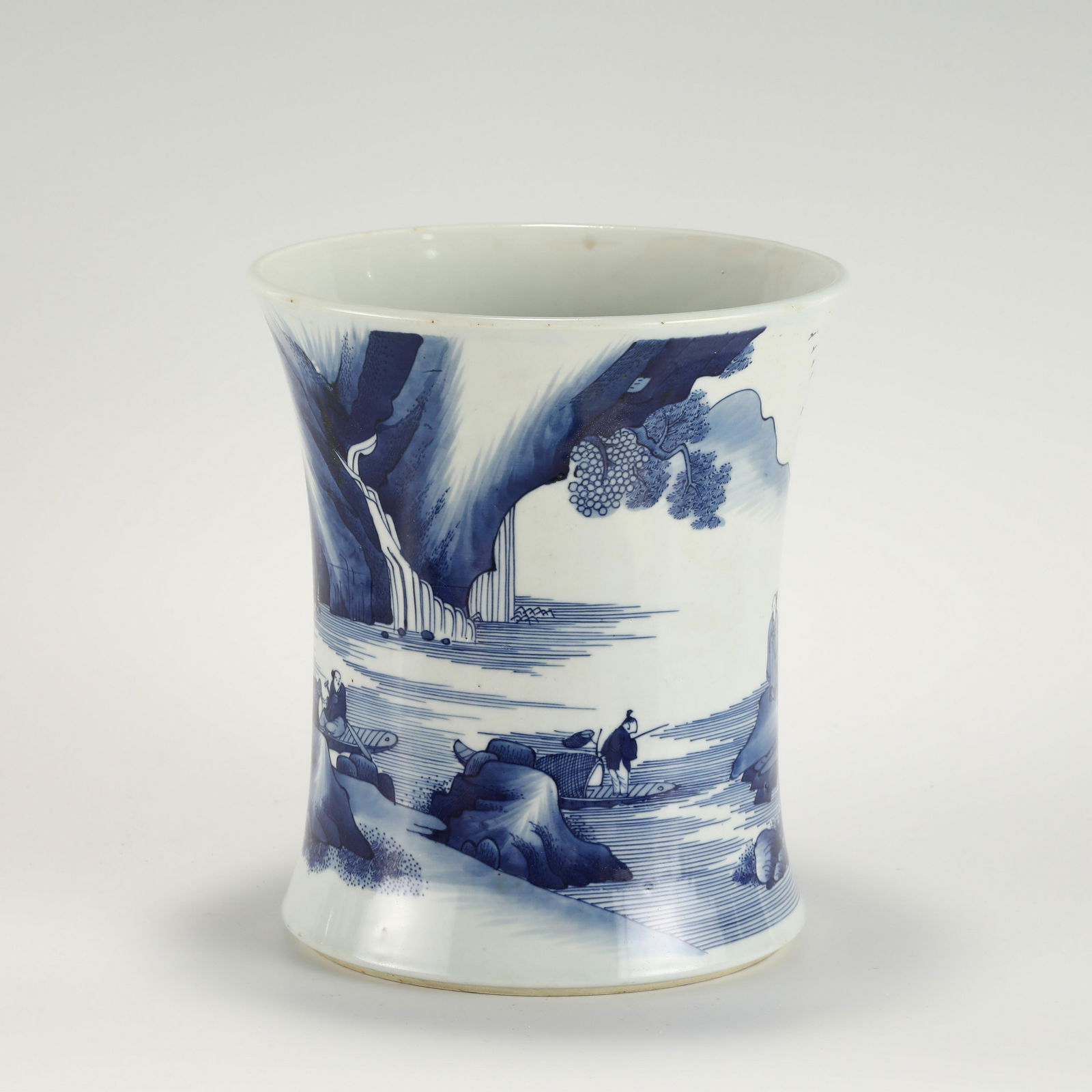 QING BLUE AND WHITE PEN HOLDER (1 of 10)