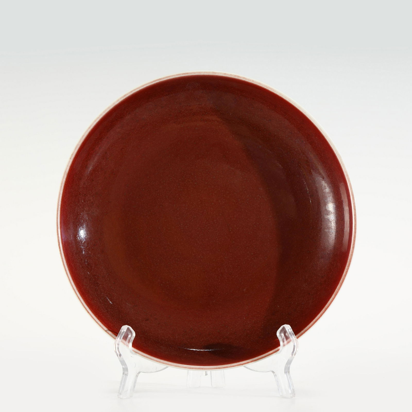QING QIANLONG JI RED PLATE (1 of 9)