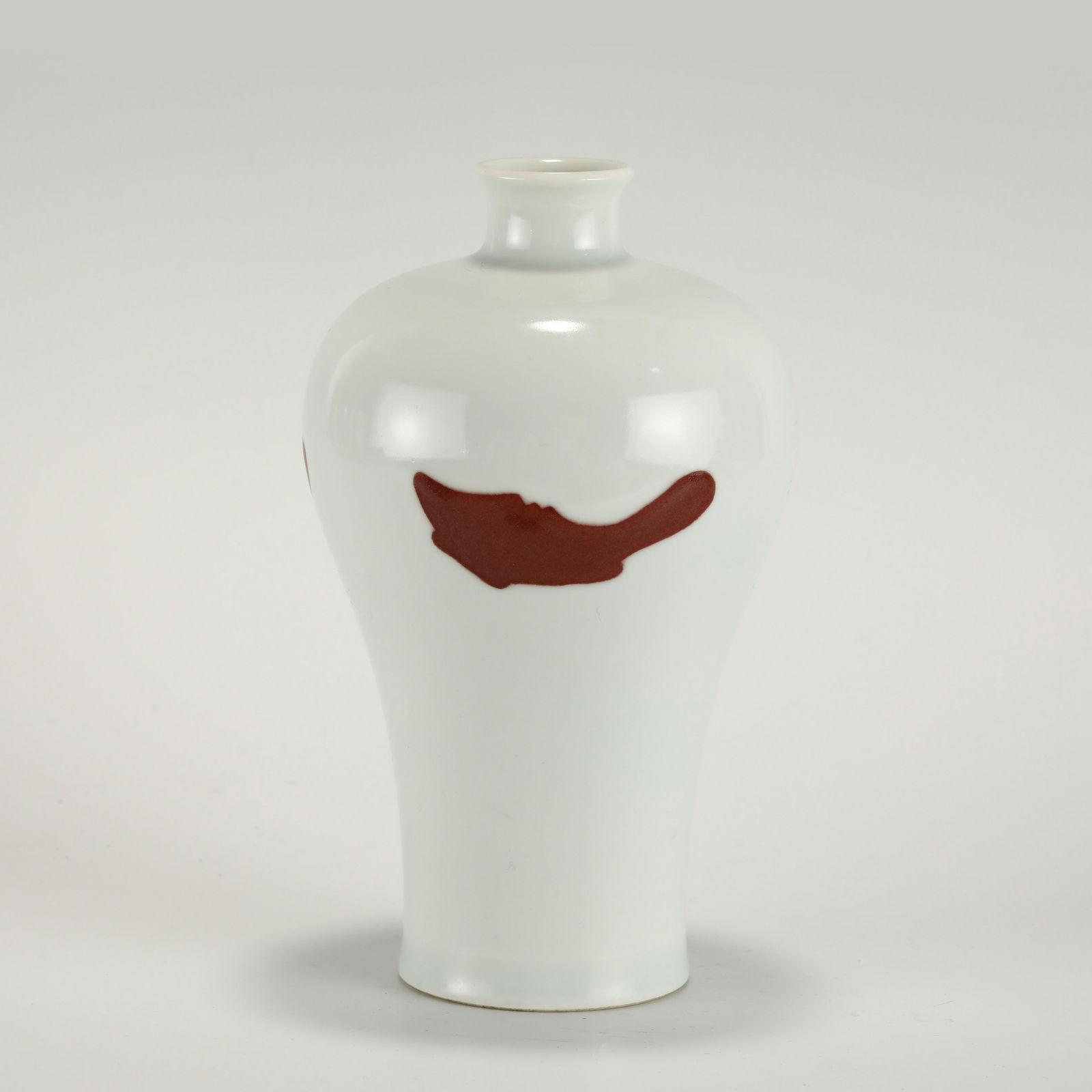 QING QIANLONG RED GLAZED PLUM VASE (1 of 10)