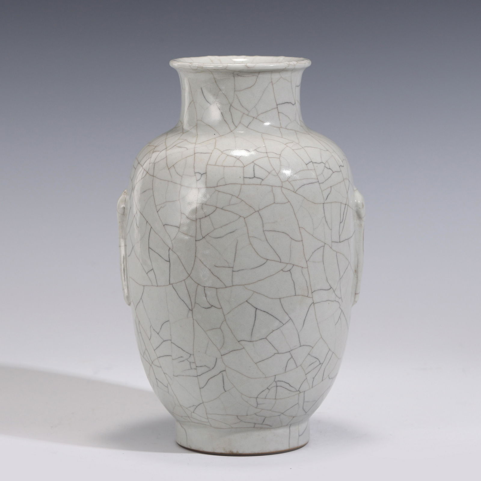 QING GE TYPE GLAZED PORCELAIN ZUN VASE (1 of 9)
