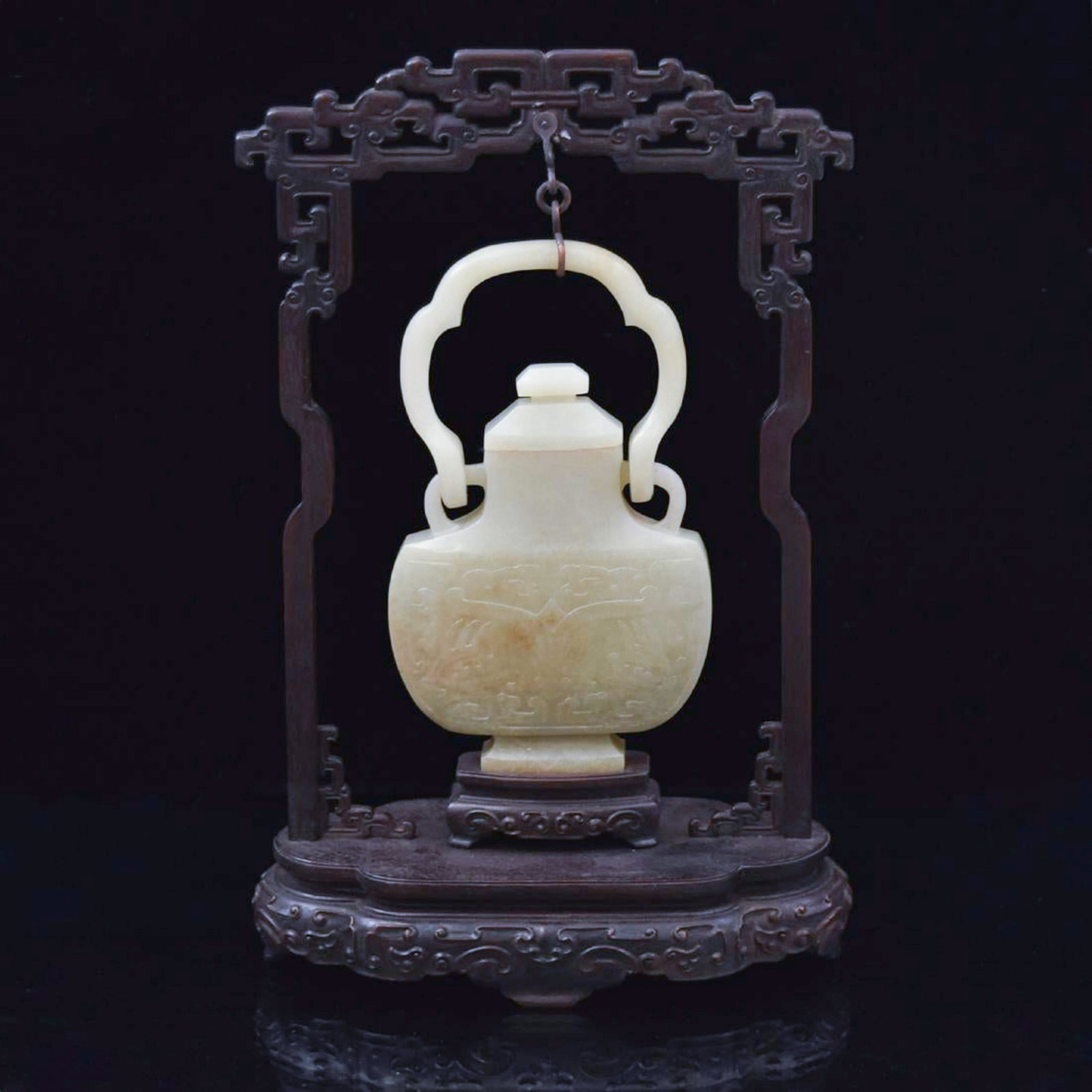 CHINESE JADE HANGING VASE (1 of 5)