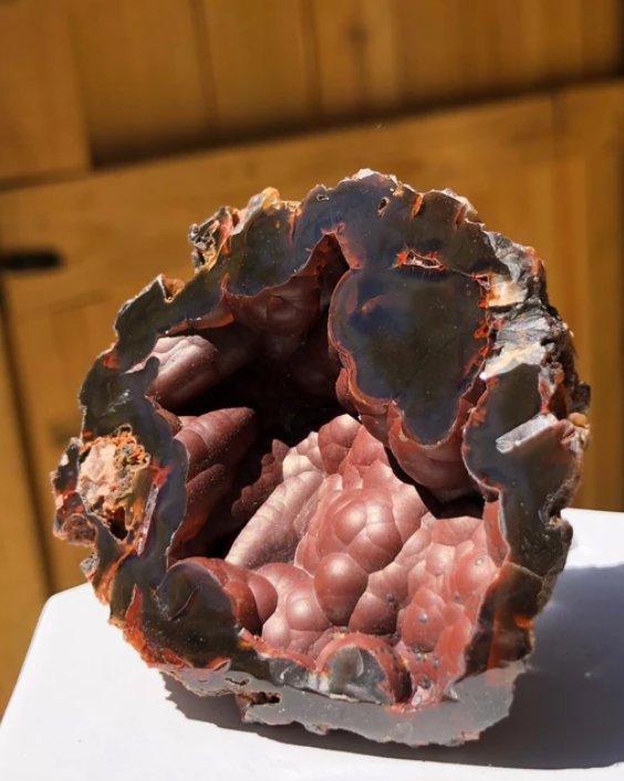 Red Fox Agate Geode Half (1 of 1)