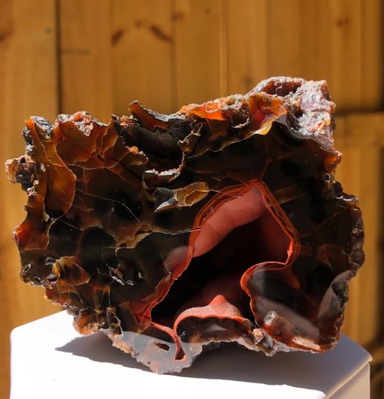 Red Fox Agate Geode Half (1 of 1)