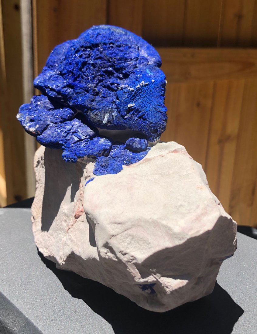 Azurite On Kaolinite (1 of 2)