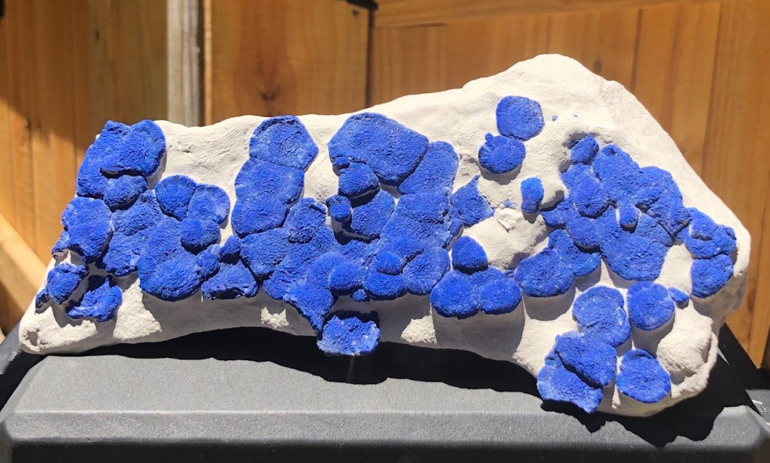 Azurite On Kaolinite (1 of 2)