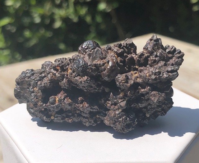 Rare Egyptian Limonite: These stones are very rare. We were lucky to find a small lot of them in very good sized pieces.They are a pseudomorph, Limonite / Hematite After Marcasite / Pyrite. The original crystal structure rem