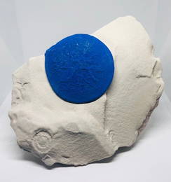 Azurite On Kaolinite