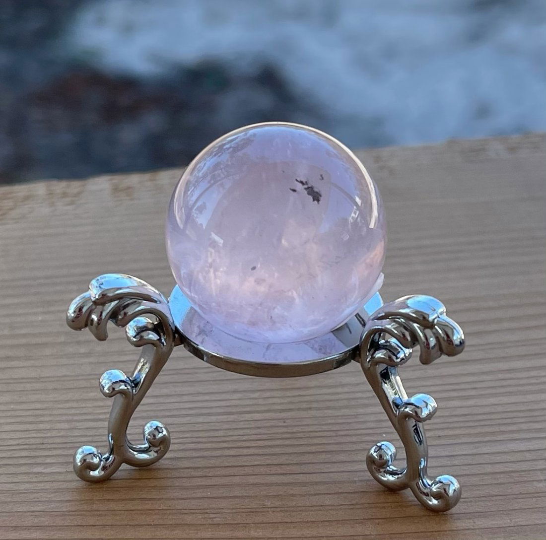 Rose Quartz Sphere (1 of 1)