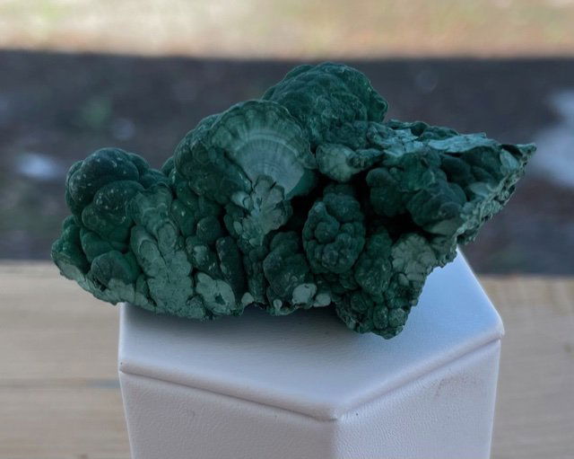Malachite Specimen: Malachite specimen. 70x30mm.